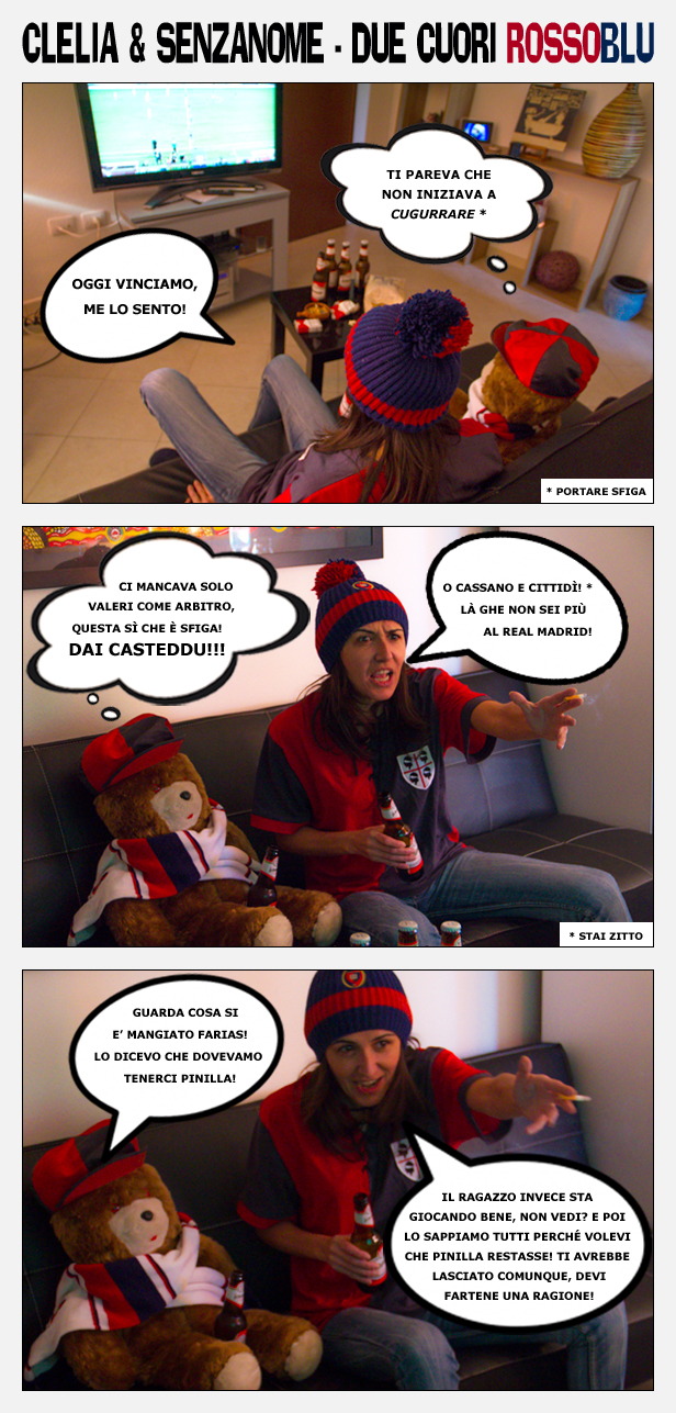 Clelia e SenzaNome - Due cuori rossoblu