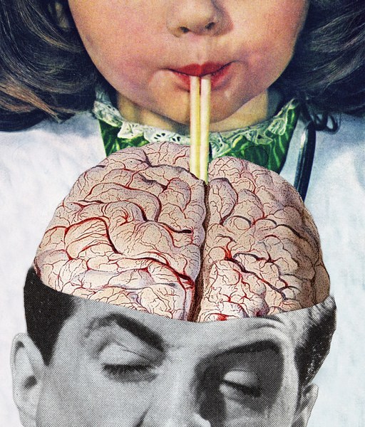 Collage dell'artista greca Eugenia Loli