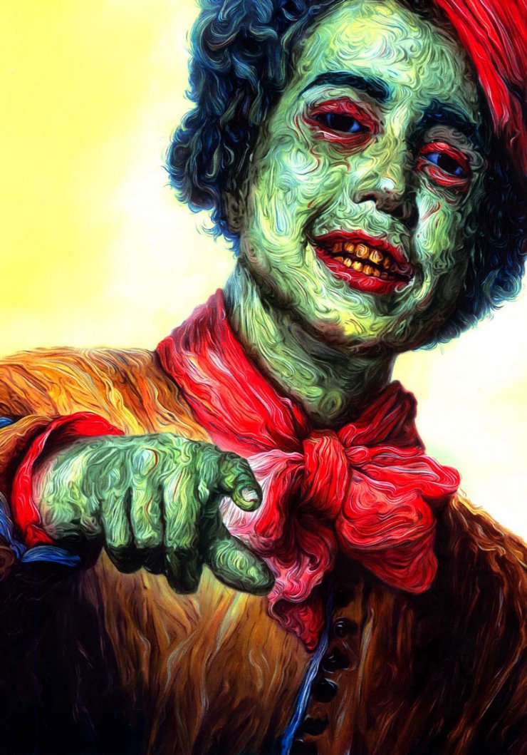 Opera dell'artista inglese Glenn Brown