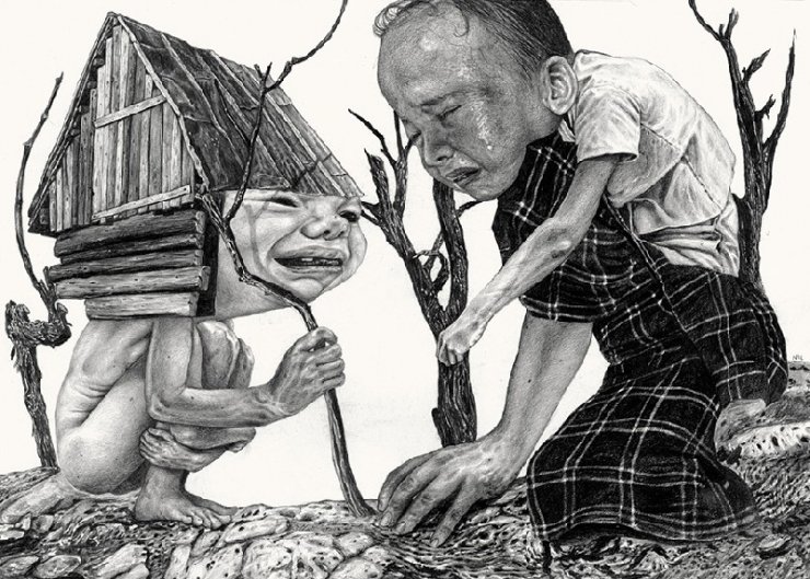 Opera dell'artista italiano Nicola Alessandrini