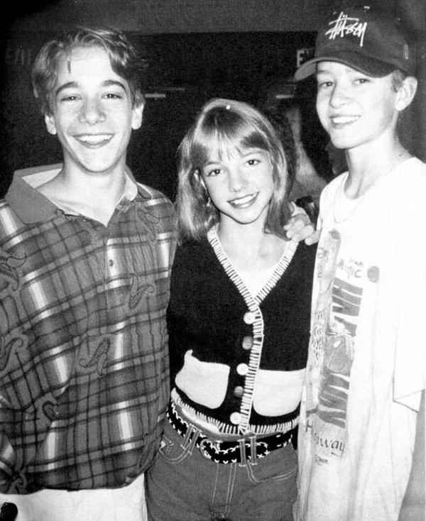 T.J. Fantini, Britney Spears e Justin Timberlake quando erano in The Mickey Mouse Club