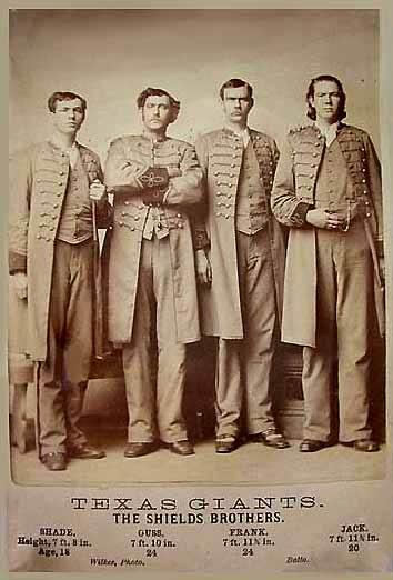 4 fratelli giganti. Alti In tutto 7 metri