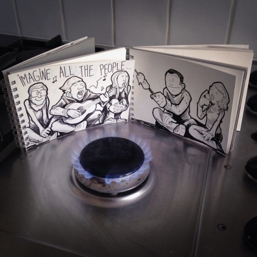 Cartoon Bombing by David Troquier