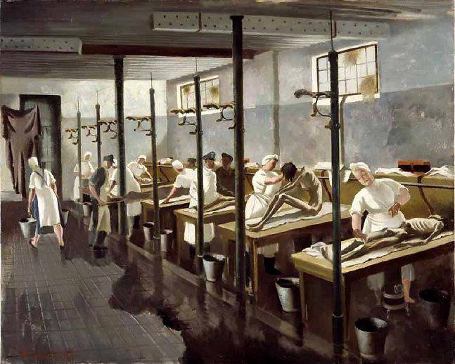 Doris Zinkeisen - Human Laundry (Belsen)