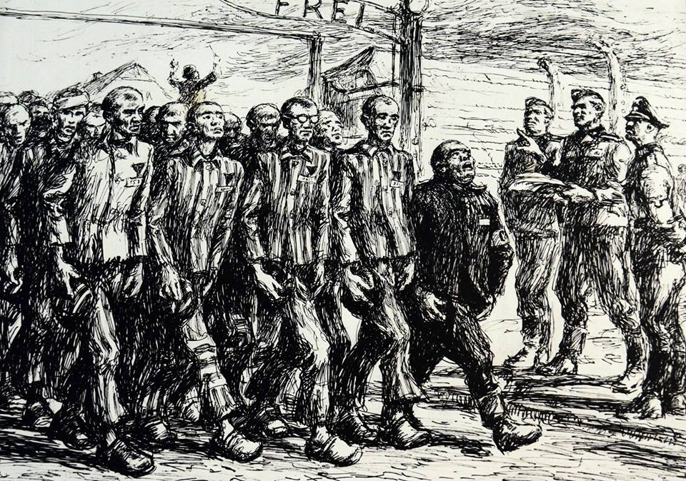 Mieczyslaw Koscielniak - Ingresso del concentramento di Auschwitz