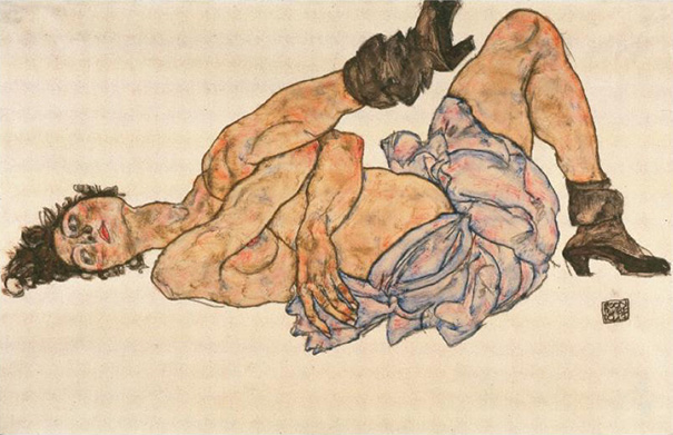Ursus Wehrli - Egon Schiele “Reclining Female Nude”
