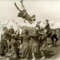 WW1, Scottish troops having some fun away from the trenches