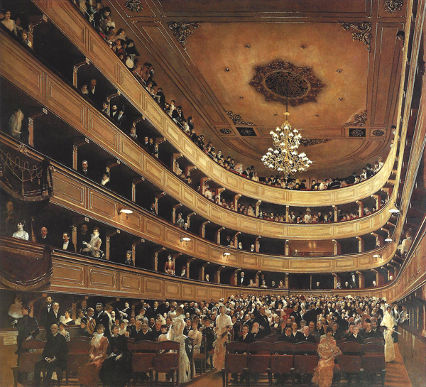 Gustav Klimt - Auditorium in the Old Burgtheater in Vienna, 1888