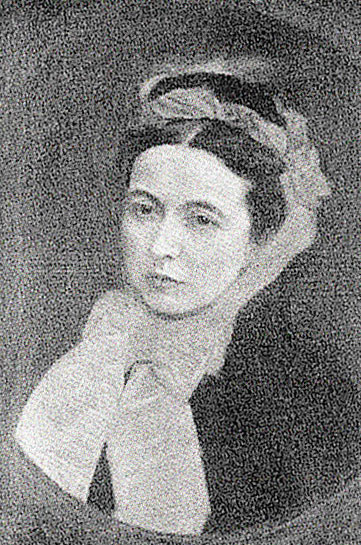 Gustav Klimt - Lady with a purple scarf, 1888