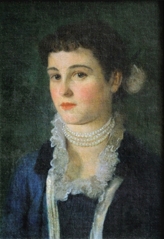 Gustav Klimt - Portrait of Clara Klimt, 1883