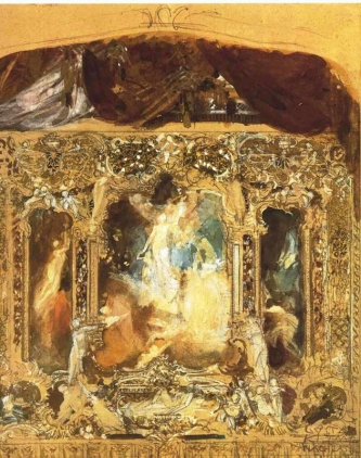 Gustav Klimt - Sketch for a theater curtain in Reichenberg (Liberec), 1883