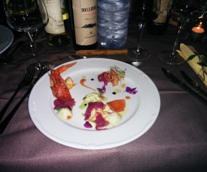 Home social restaurant Cagliari - gamberi alla Catalana con Germogli e spuma al basilico