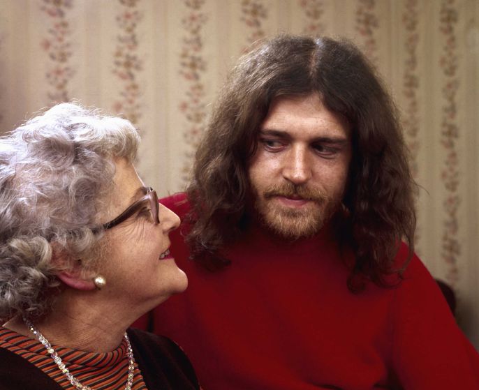 Joe Cocker con sua madre, 1970 Joe Cocker con sua madre, 1970