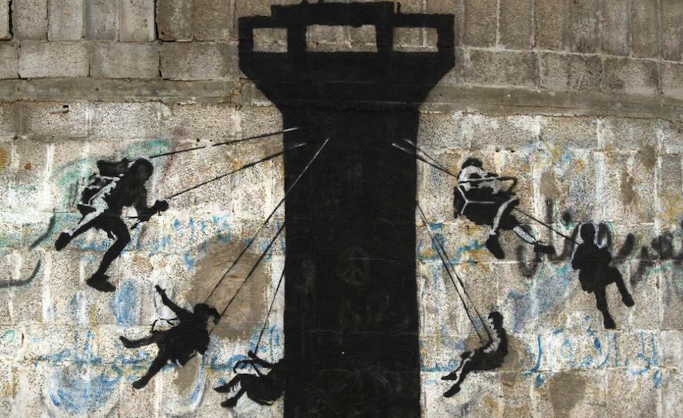 Le nuove opere di Banksy a Gaza