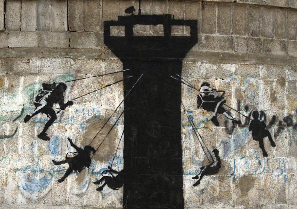 Le nuove opere di Banksy a Gaza