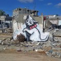 Le nuove opere di Banksy a Gaza
