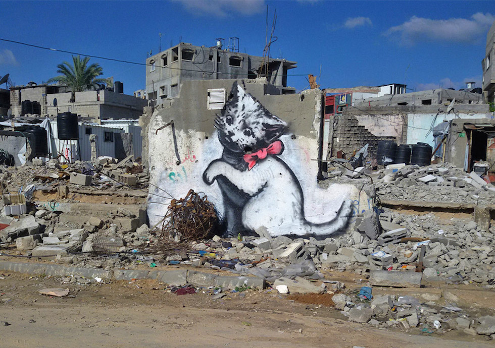 Le nuove opere di Banksy a Gaza