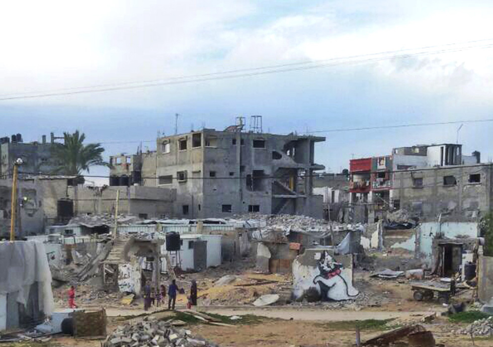Le nuove opere di Banksy a Gaza