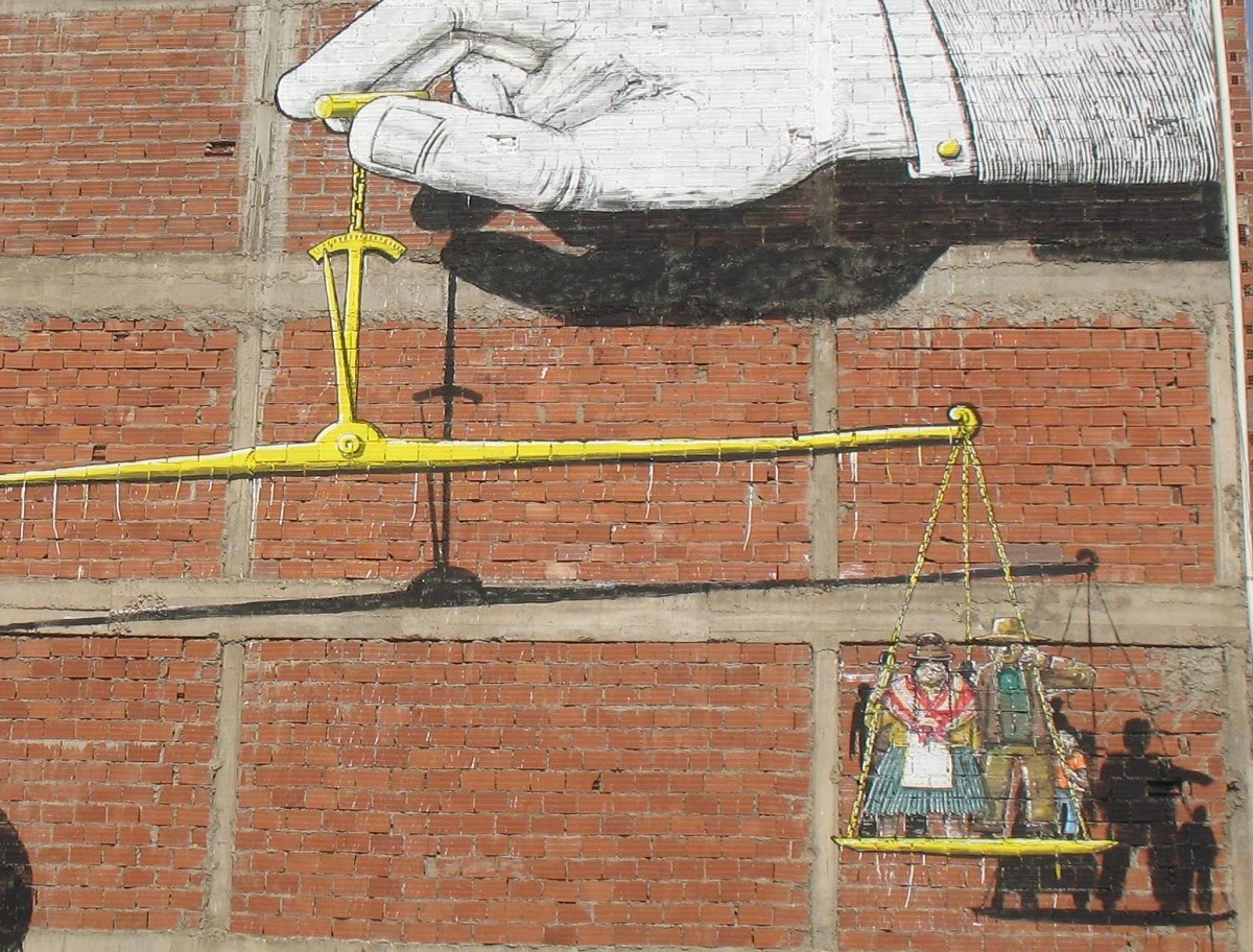 Blu - Nuovo murale in Bolivia