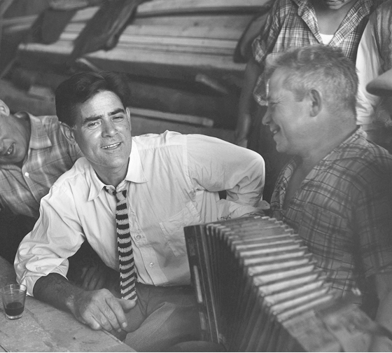 Carlo Bavagnoli - Costantino Nivola alla festa in occasione della mostra ad Orani, marzo 1958