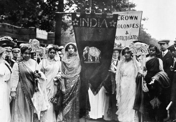Gruppo di suffragette indiane a Londra 1911