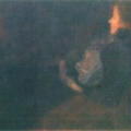Gustav Klimt – Lady at the fireplace, 1897