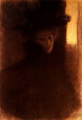 Gustav Klimt - Lady with Cape, 1897