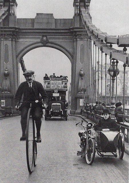 Hammersmith bridge Londra 1910