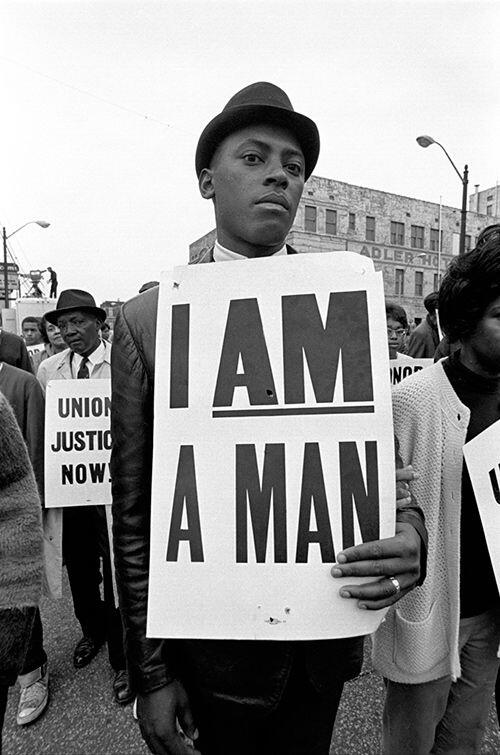 "I am a man" - Stati Uniti - Protesta per i diritti civili, anni '60