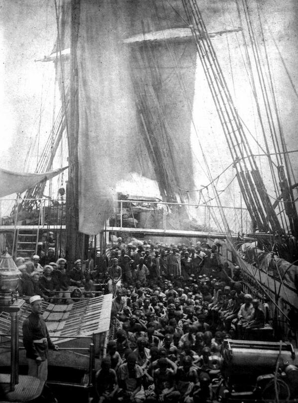 Nave mercantile di schiavi, metà del 1800