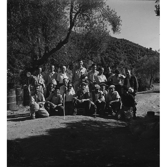 Suschitzky - Squadra di operai - foto di gruppo, 1950