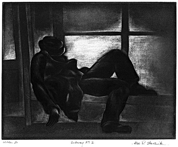 Alex Stavenitz - Subway No. 2 (Unemployed and homeless in the U.S.A.) (1935)