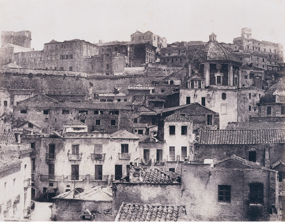 Édouard Delessert - Cagliari, vista del quartiere di Castello, 1854