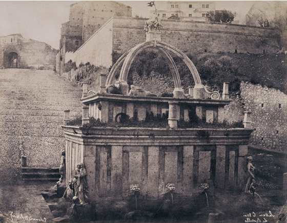 Édouard Delessert - Sassari, Fontana del Rosello (facciata posteriore), 1854