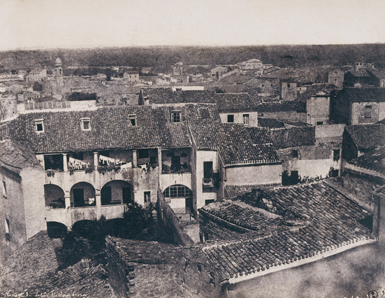 Édouard Delessert - Sassari, vista dal Palazzo Vallombrosa (Palazzo Ducale), 1854
