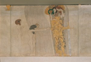 Gustav Klimt - Fregio di Beethoven - L’anelito alla felicità