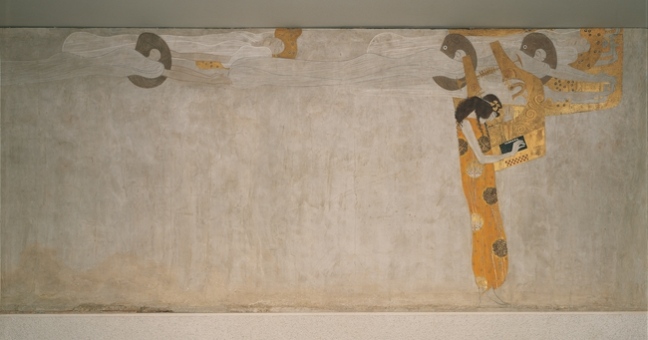 Gustav Klimt - Fregio di Beethoven - L’anelito alla felicità