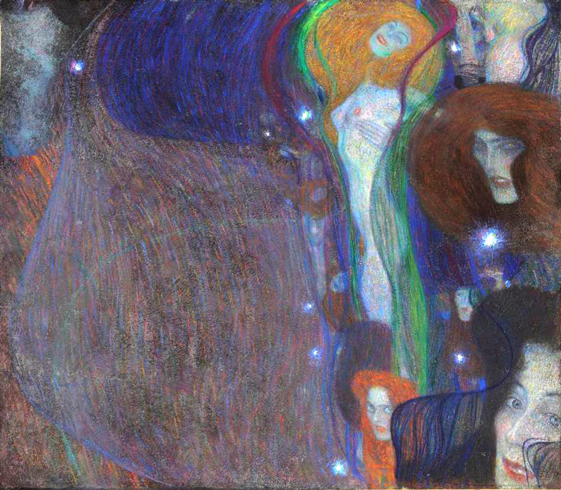 Gustav Klimt - Ghost Lights - 1903