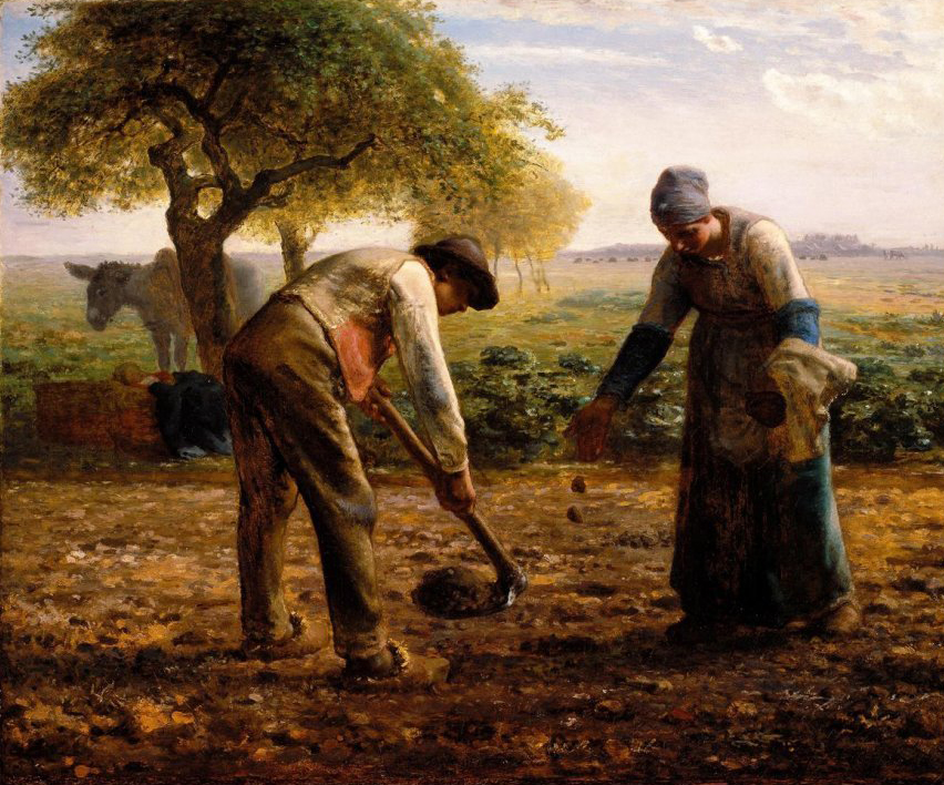 Jean Francois Millet - Piantatori di patate (1861)