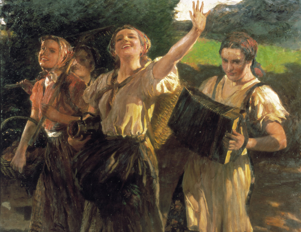 Leopold Schmutzler - Working Maidens (1940)