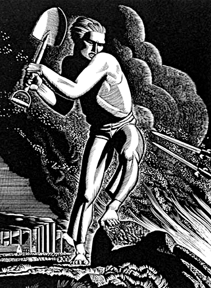 Rockwell Kent - Workers of the World Unite (1937)