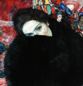 Gustav Klimt - Lady with a muff (1916)