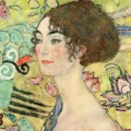 Gustav Klimt – Lady with Fan (1917) – dettaglio