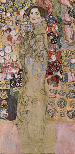 Gustav Klimt - Portrait of Ria Munk III (1918)