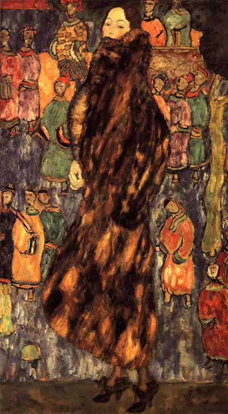 Gustav Klimt - The Polecat Fur (unfinished) (1916)
