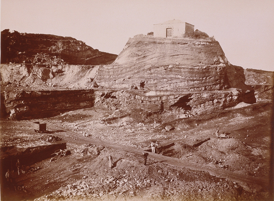 Vittorio Besso - Bacu Abis, miniera carbonifera dell’Ing. Roux, la polveriera, 1887 ca