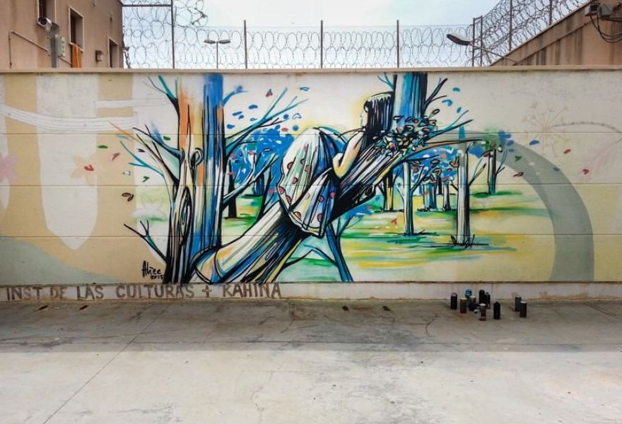 Nuovi lavori dell'artista italiana Alice Pasquini (aka AliCè) a Melilla