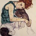 Egon Schiele – Seated Woman With Bent Knee
