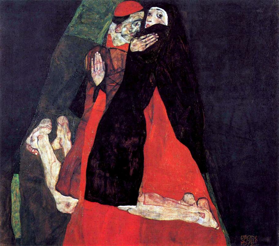 Egon Schiele - Cardinale e Suora, 1912