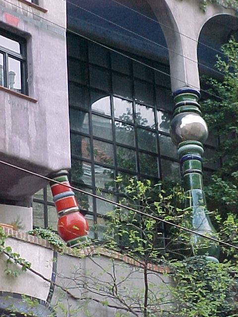 Hundertwasserhaus Vienna, dettaglio